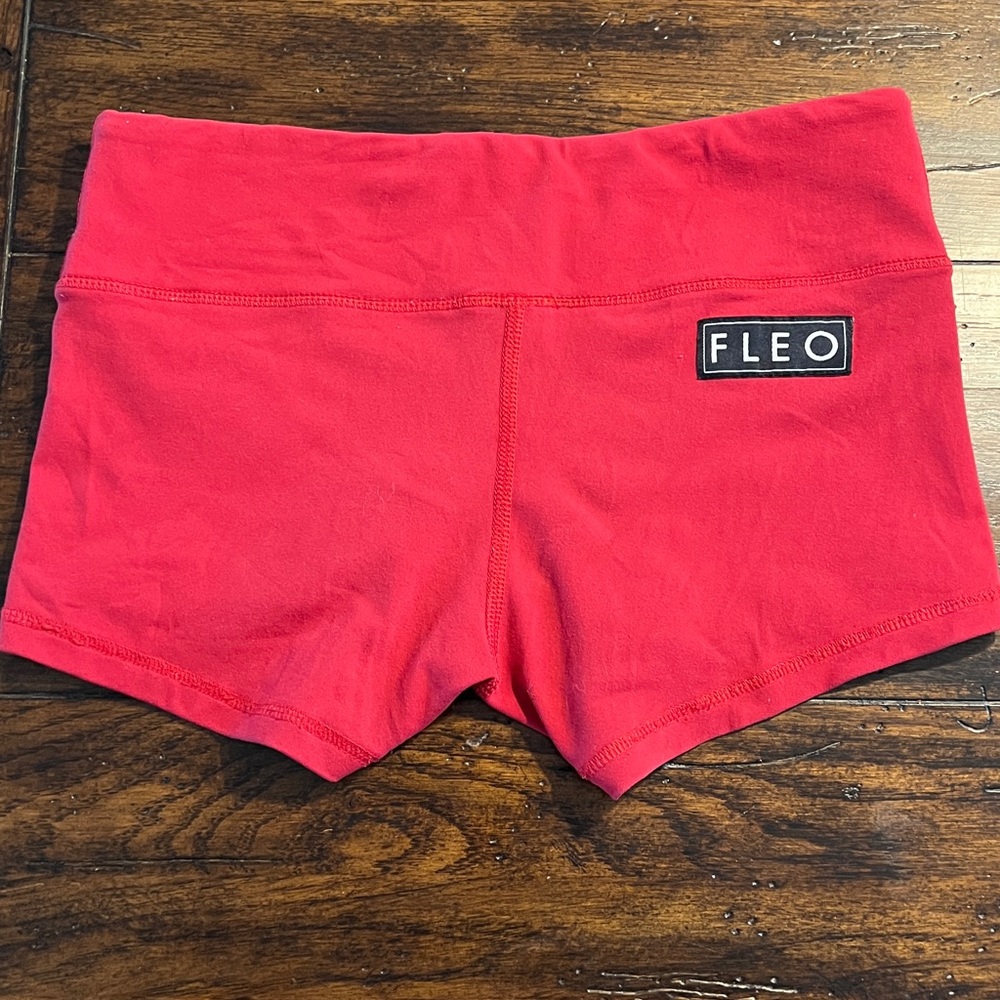 Fleo Red OG Athletics Shorts, Low Rise and 2.5” Inseam